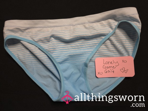 Blue And Grey Fullback Panties.