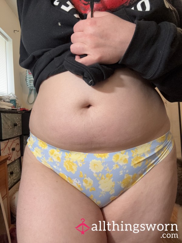 Blue And Yellow Cheeky Panties