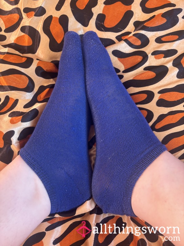 Blue Ankle Socks