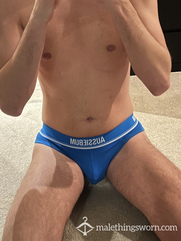 Blue Aussieb*m Briefs Medium