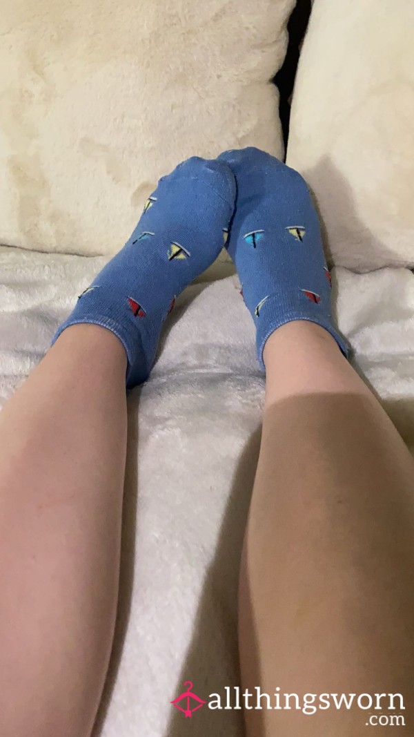 Blue Boat Socks