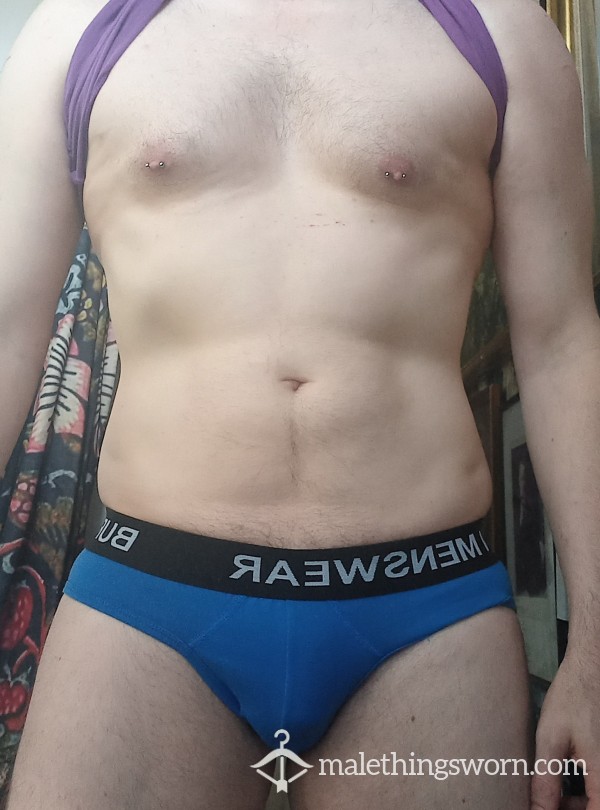 REDUCED Blue Briefs, Medium