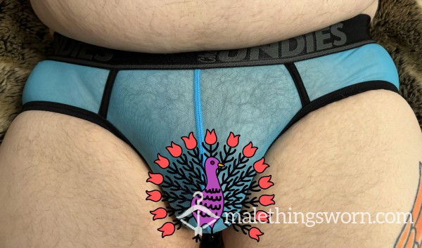 Blue Mesh Briefs Size XL Worn By Travis