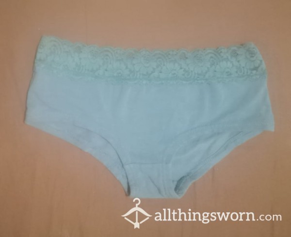 Blue Cheeky Cotton Panties