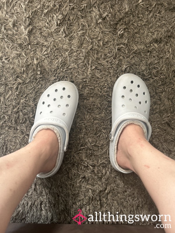 Blue Crocs Size 10