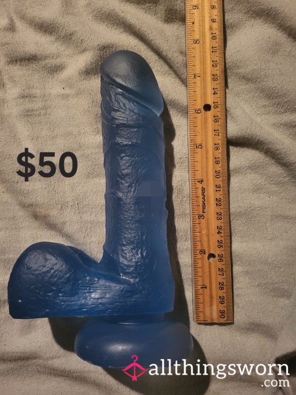 Blue Di**o With Suction Cup