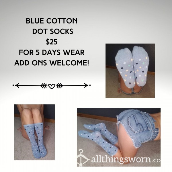 Blue Dot Socks