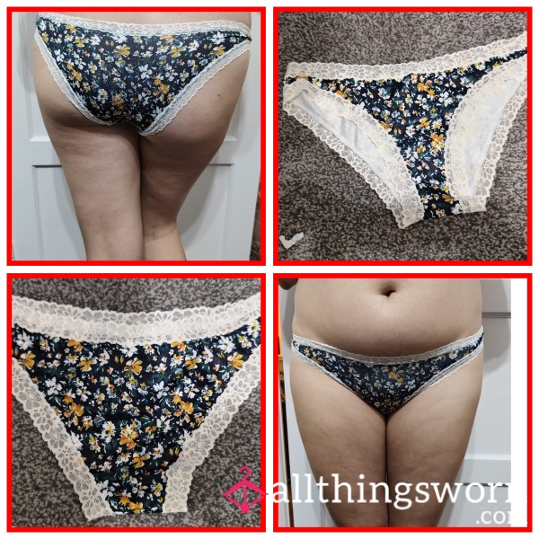 Blue Flor*l Knickers