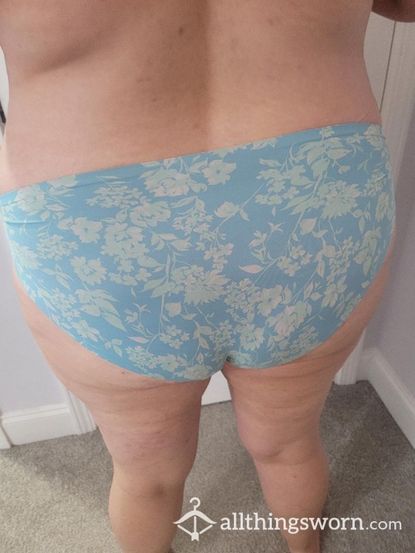 Blue Flower Bikini Style Panty