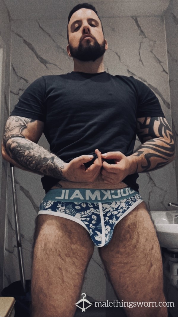 Blue Flower Jocks - Available For Extra Customisation