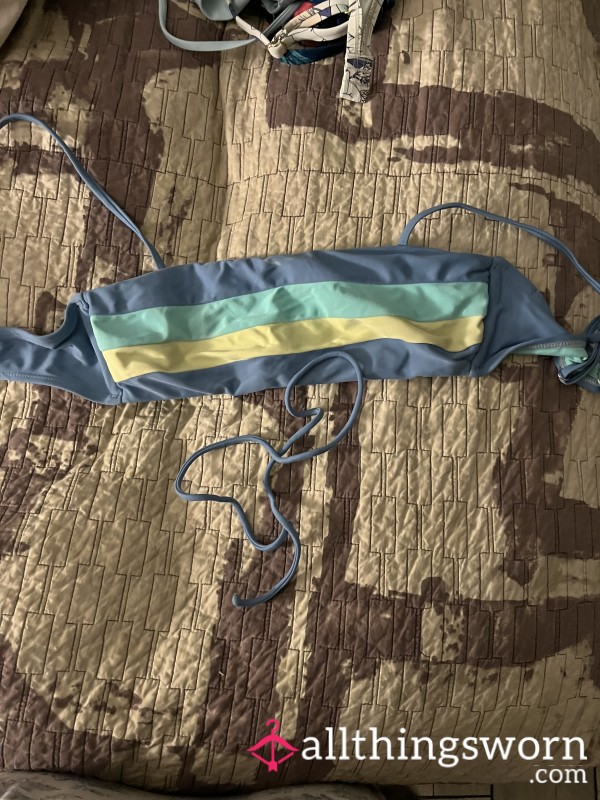 Blue, Green, Yellow Bandu Swim Top