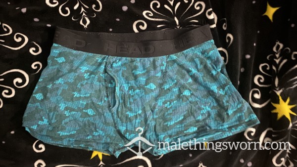 Blue Gym Boxer Briefs