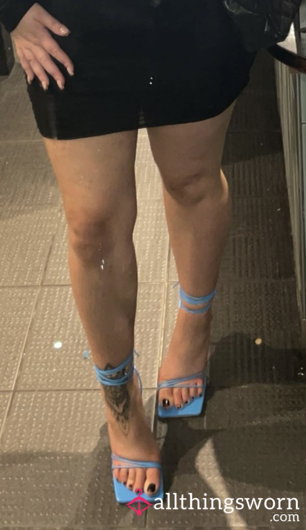 Blue High Heels