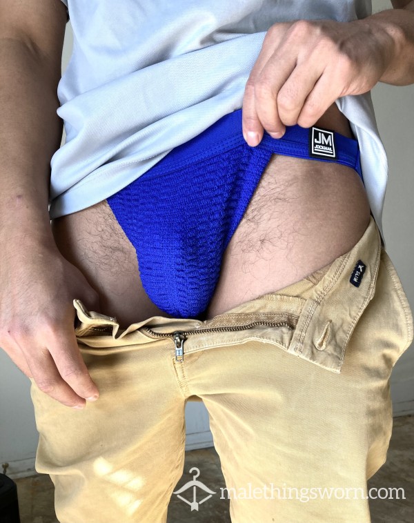 Blue JM Jockstrap