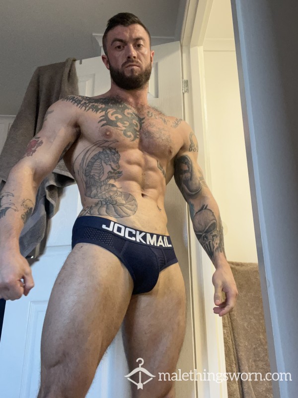 Blue Jockmail Briefs