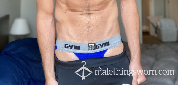 Sweaty Blue Jockstrap