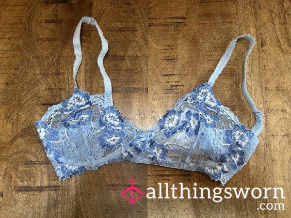 Blue Lace Bra