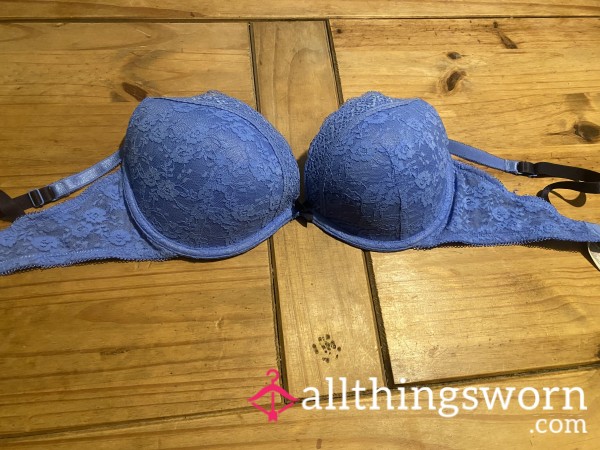 Blue Lace Bra