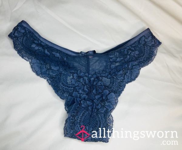 Blue Lace Cheeky! Size M