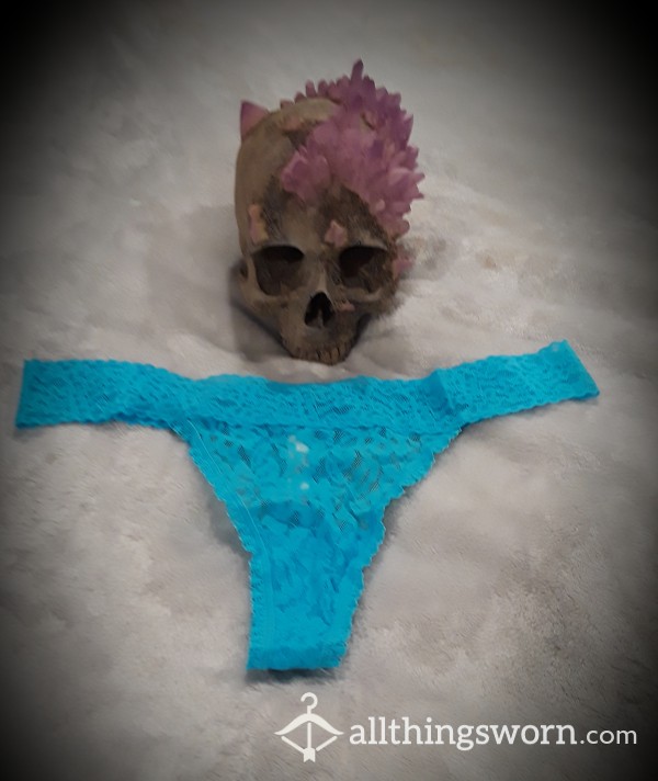 Blue Lace Goddess Thong