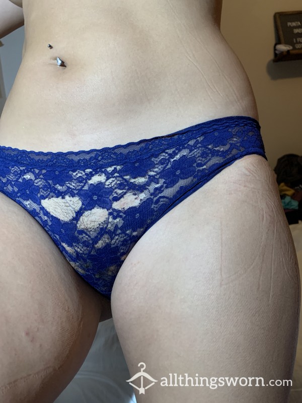 Blue Lace Ripped Panty💙