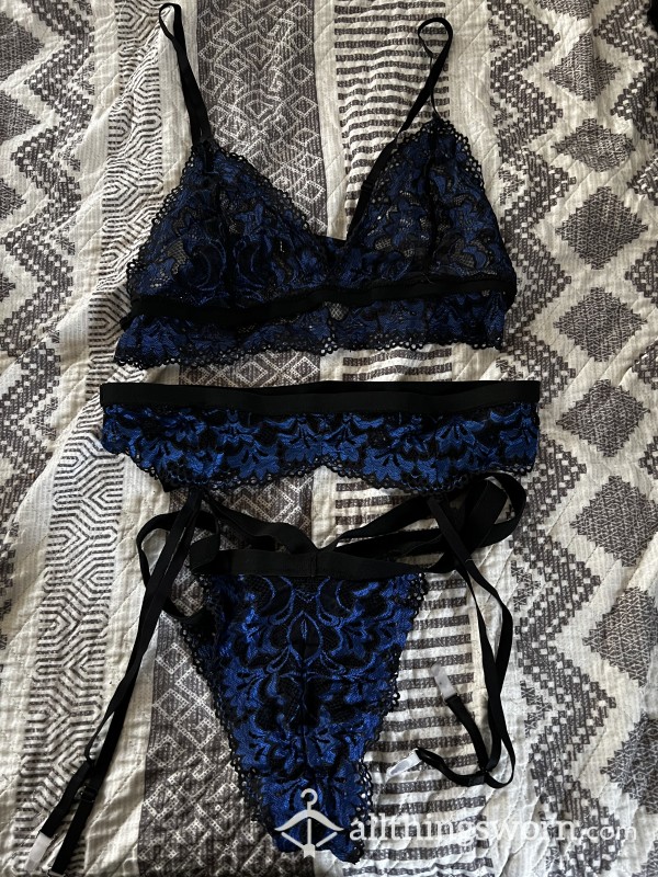 Blue Lingerie Set