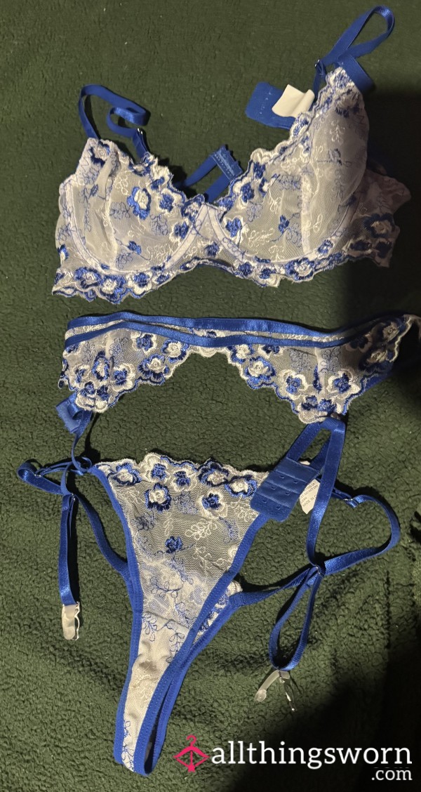 Blue Lingerie Set