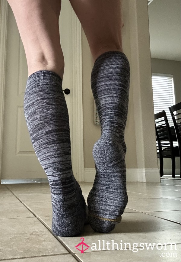 Blue Mid Length Socks