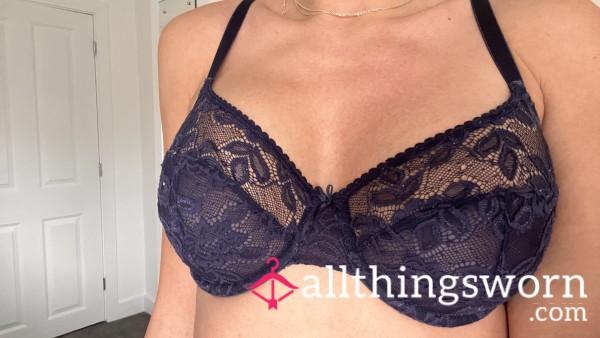 Blue M&S Lace Bra