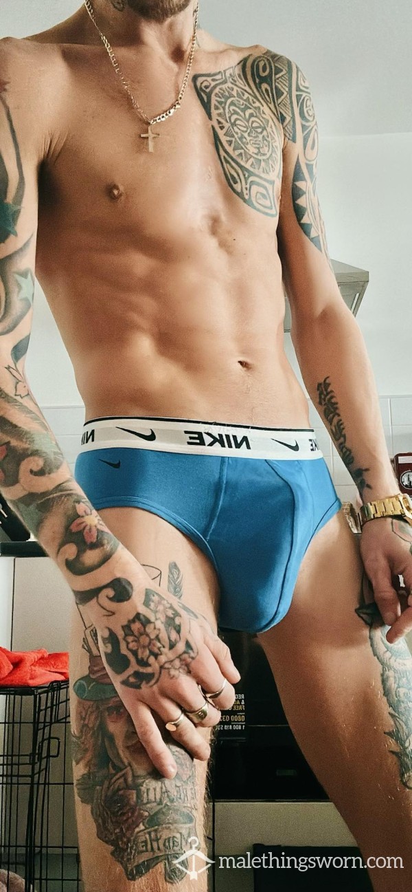 Blue Nike Worn Briefs