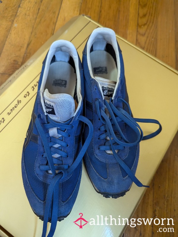 Blue Onitsuka Tiger Running Shoes