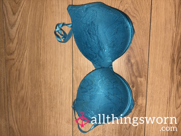 Blue Padded Bra