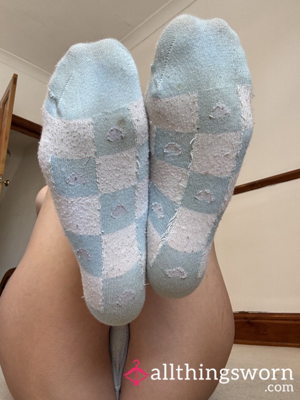 Blue Patterned Socks