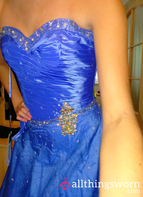 Blue Prom Dress - Worldwide Shipping Included