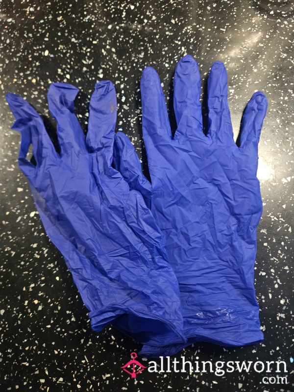 Blue Rubber Gloves