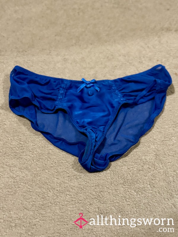 Blue Satin Panties