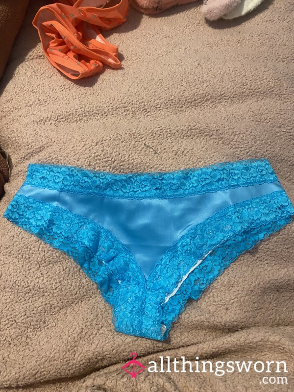 Blue Satin Panties