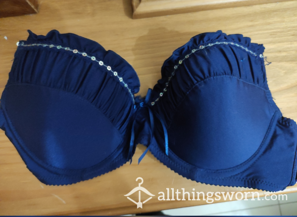 Price Reduced. Blue S**y Worn Bra 💙