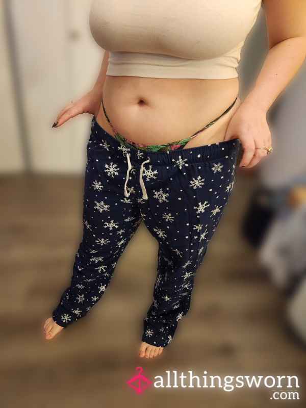 Blue Snowflake Pajama Bottoms ❄