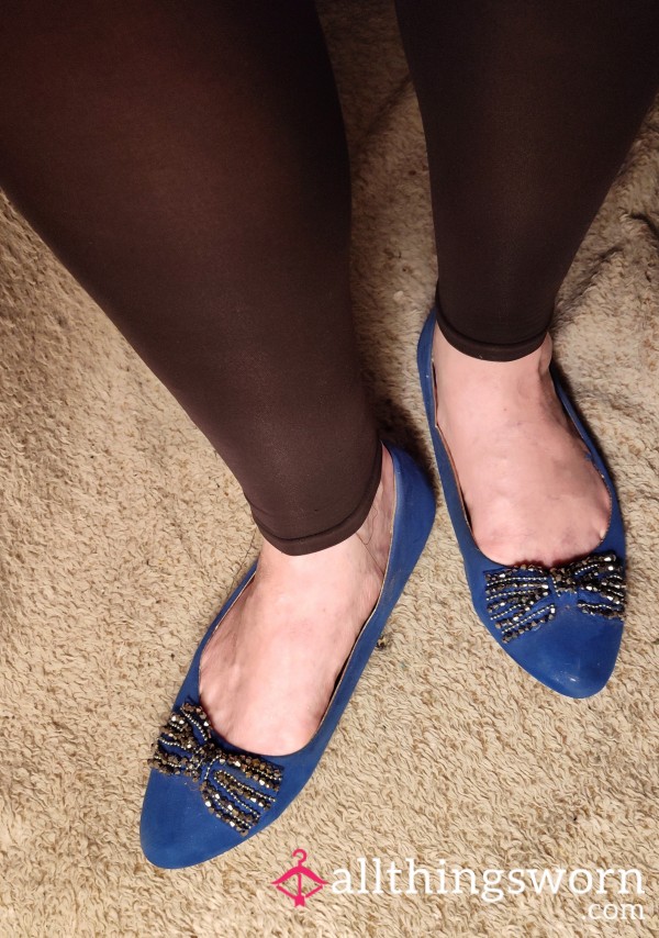 Blue Sparkle Flats