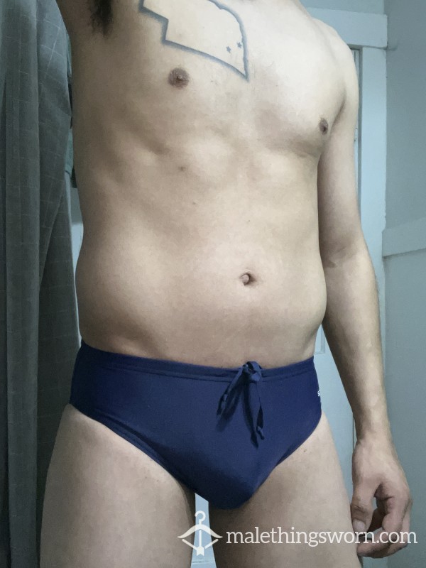 Blue Sp**do Swim Trunks (Small)