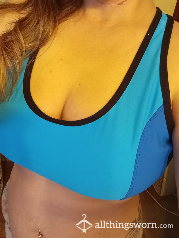 Blue Sports Bra