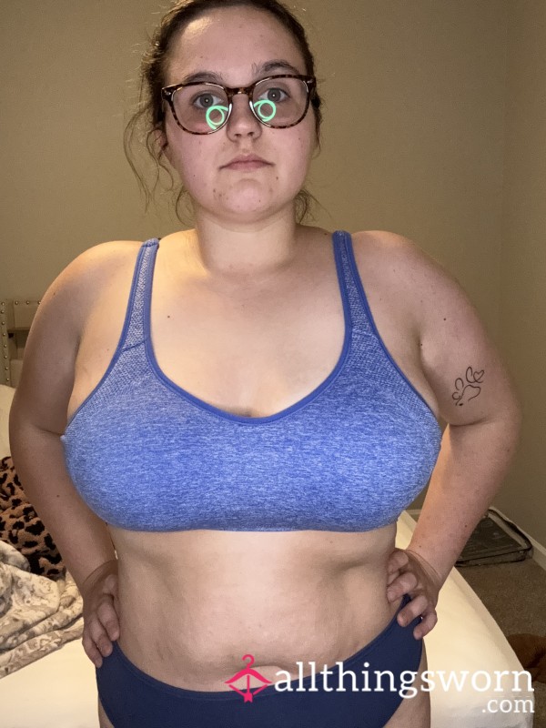 Blue Sports Bra