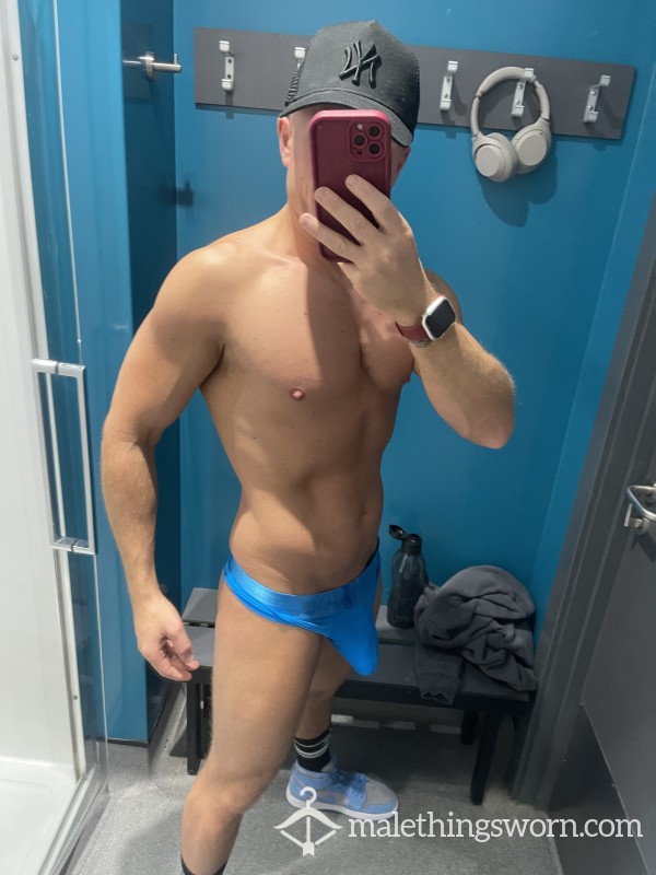 Blue Thong Worn For 3 Days