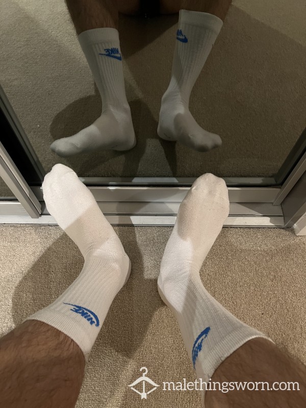 Blue Tick Nike Socks