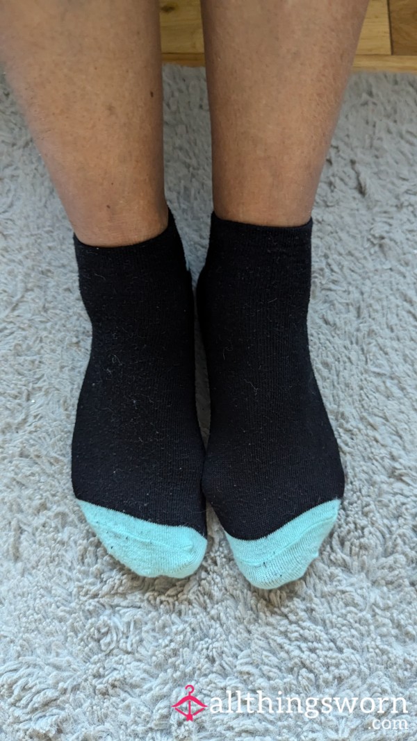 Blue Toe Socks