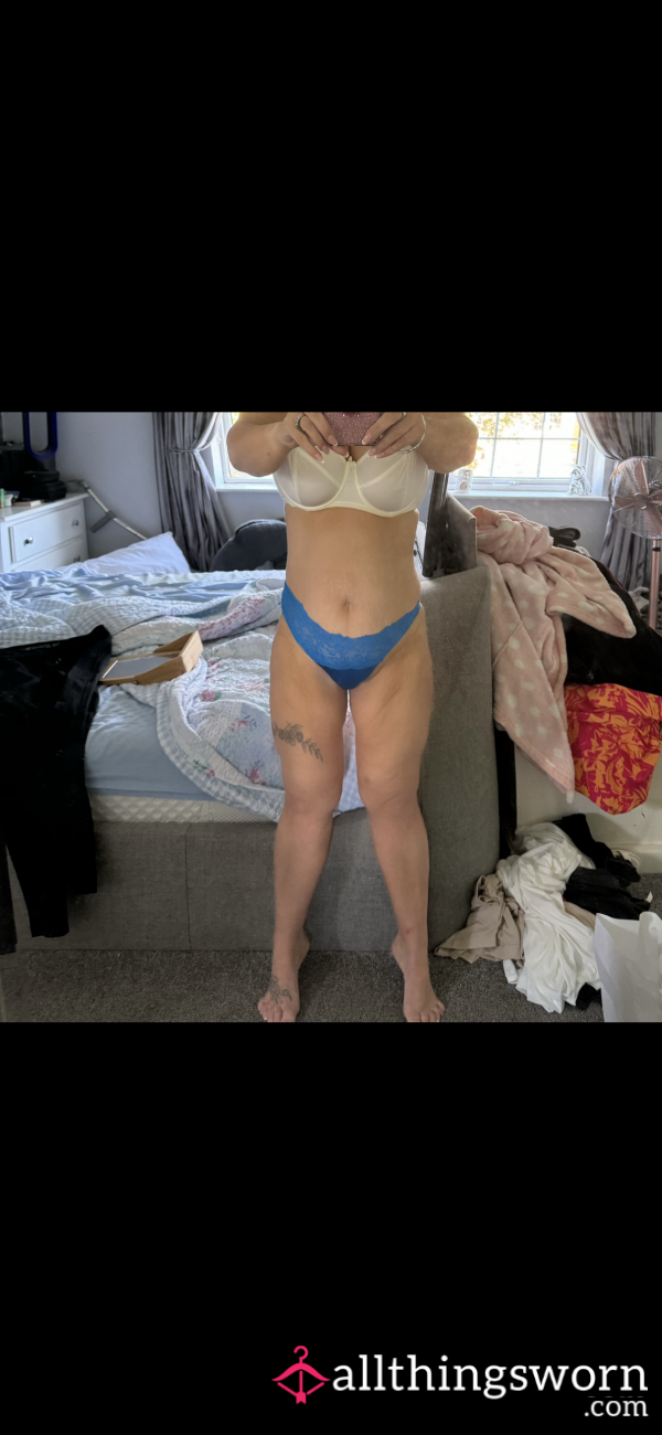 Blue Used Panties