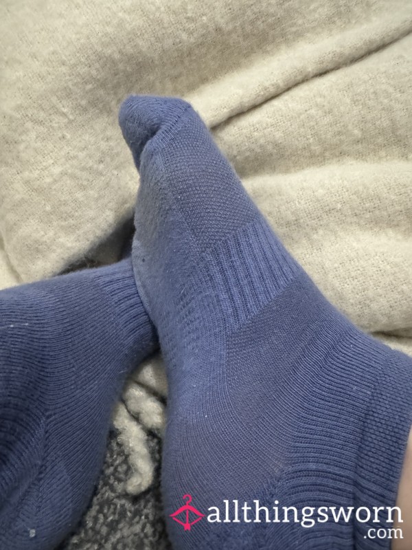 Blue Well Worn Socks