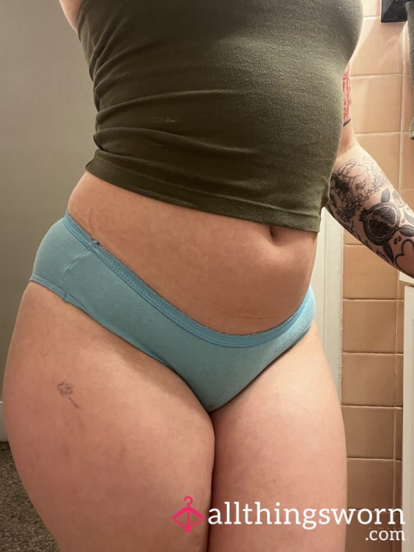 BLUE WORN PANTIES, VERY OLD!!