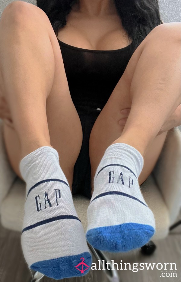 Blue/white Ankle Socks